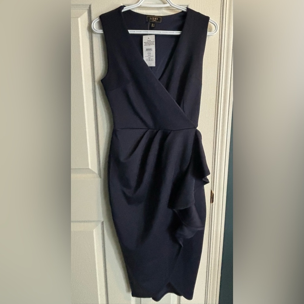 New Lipsy London Navy Dress Size 2
